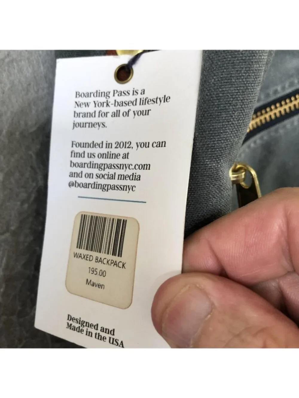 Boarding Pass Gray 16